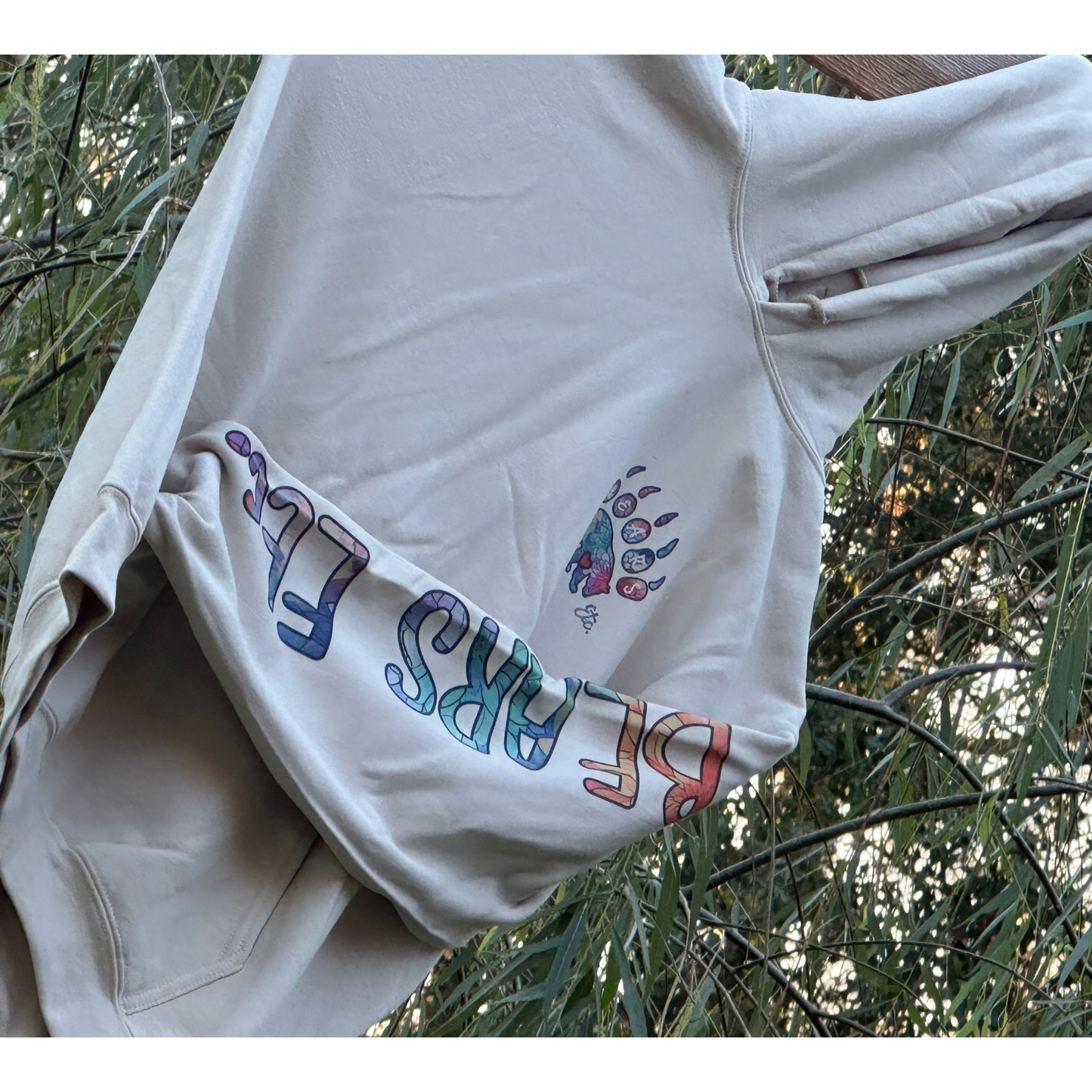 Flower Color Logo BEARS Etc. Large Tan Hoodie