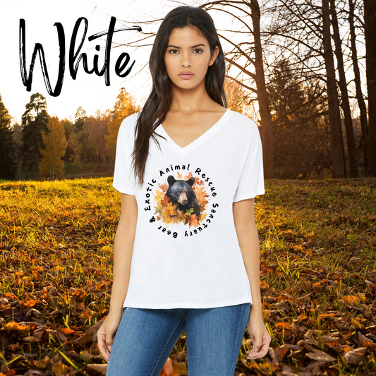 Women’s Slouchy T-shirt in the Leaves