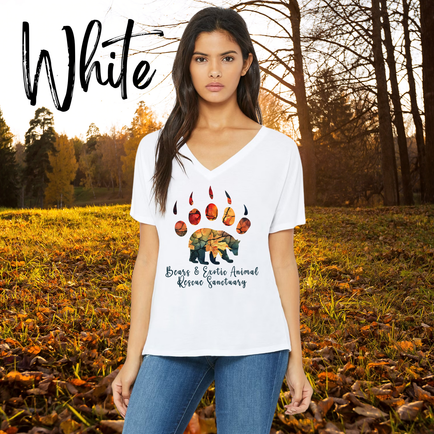 Women’s Slouchy T-shirt Colors of Autumn