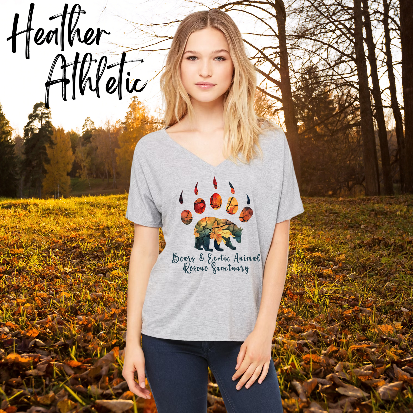 Women’s Slouchy T-shirt Colors of Autumn