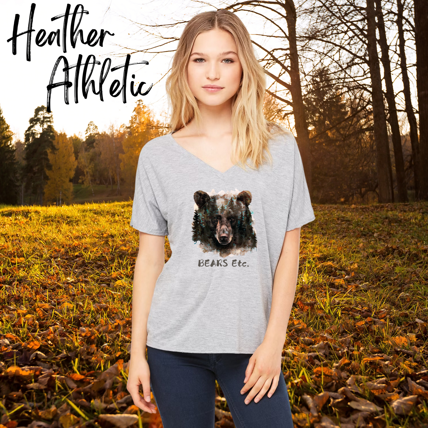 Women’s Slouchy T-shirt Smokey Bear