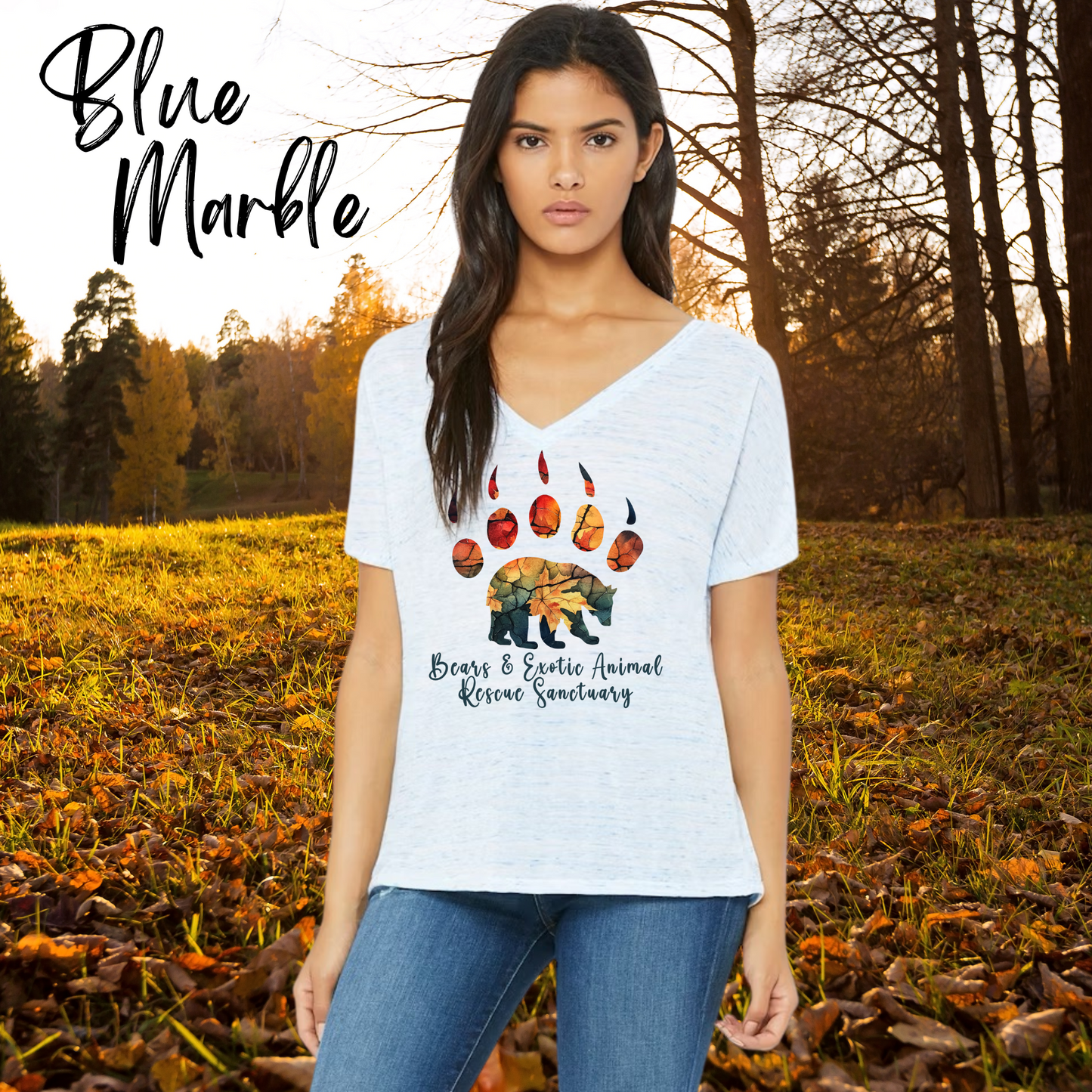 Women’s Slouchy T-shirt Colors of Autumn