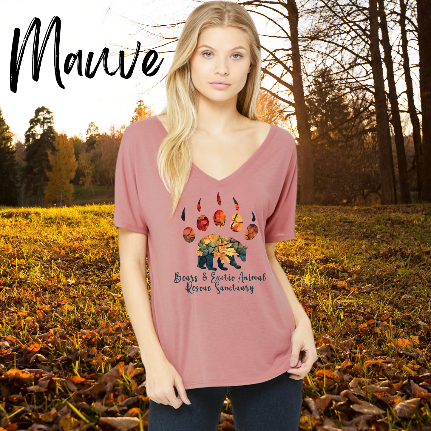 Women’s Slouchy T-shirt Colors of Autumn